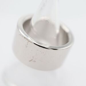 Christian DIOR Ring Charm Logo Size 6 Approx 10.5 Accessory Silver Color With